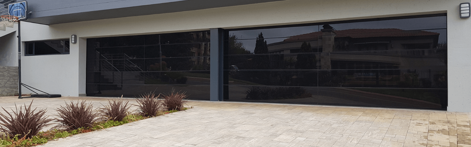 Glazed Frame-less Glass Garage Door